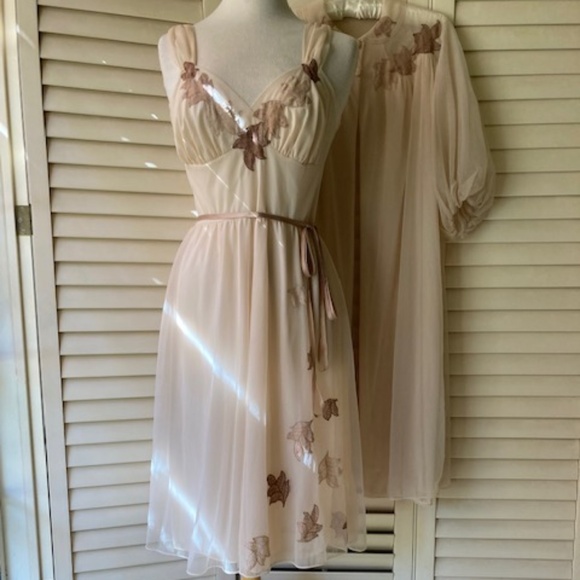 1960's Van Raalte Waltz Length Peignoir Set - Picture 2 of 15